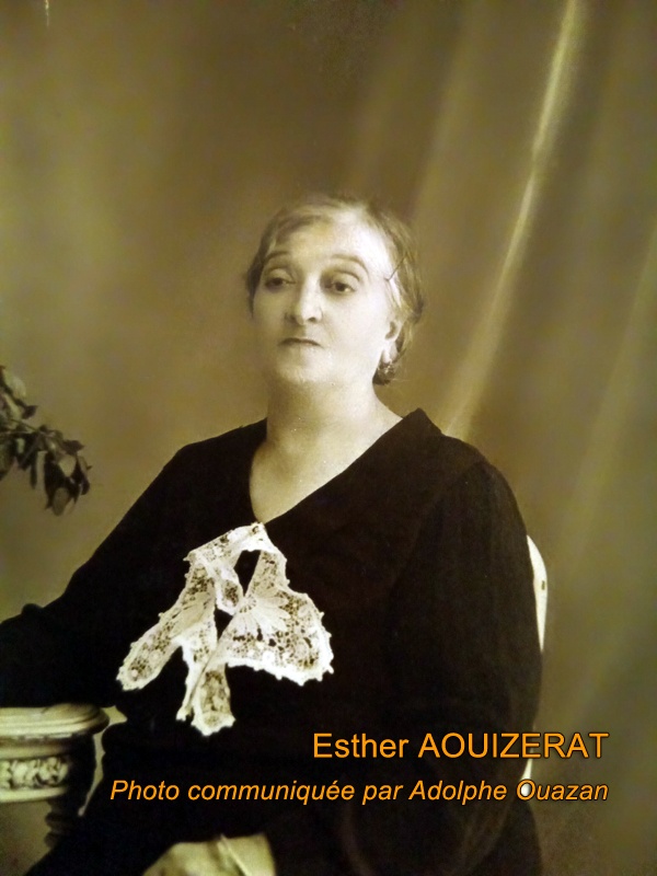 AOUIZERAT Esther fejfája